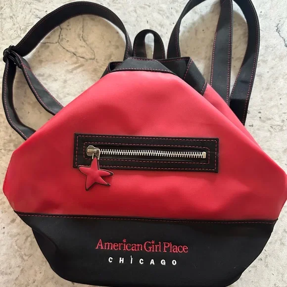 American Girl | Accessories | American Red Girl Place Chicago Travel  Backpack H 115w Adj Straps Star Pull | Poshmark
